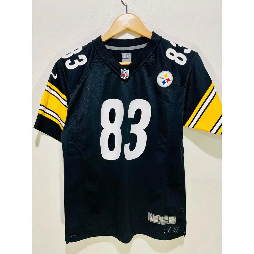 Nike NFL on field player jersey football steelers 83 Miller young mens L juniors